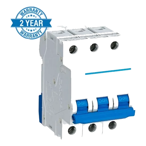 Chint Nxb 3 Pole 6kA 2Amp Circuit Breaker