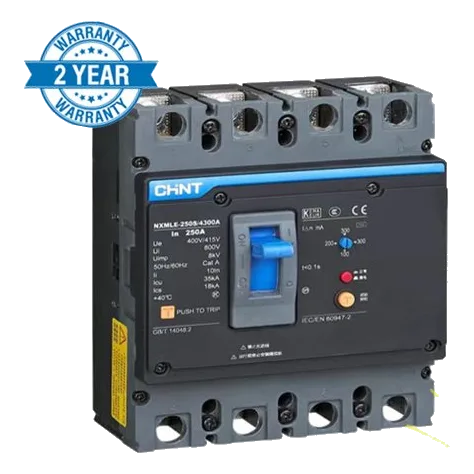 Chint Nxmle 4 Pole 50kA 250Amp Earth Leakage + Overload