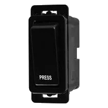 Crabtree Classic 2448/008 Bell Press Switch Module, Black