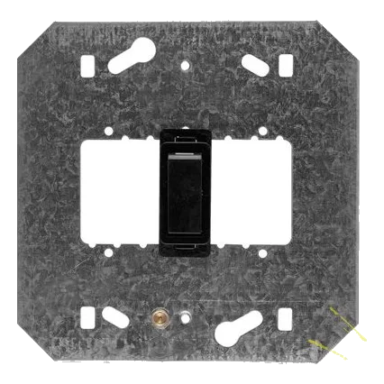 Crabtree Classic 2476/008 4X4 1 Lever Switch On Yoke, Black