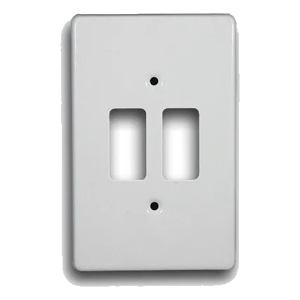 Crabtree Classic 6542/101P 2X4 2 Lever Cover Plate, White