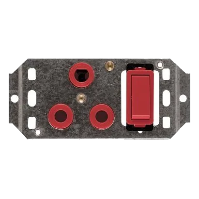 Crabtree Classic 6896HDP 2X4 Dedicated Socket On Yoke, Red