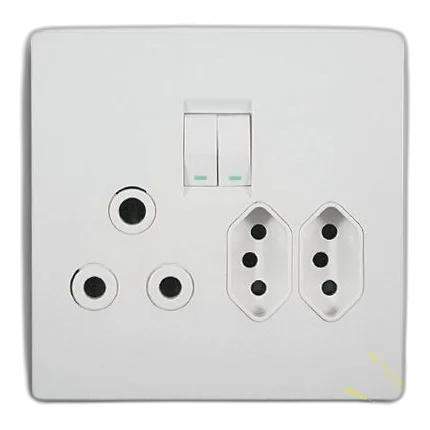Crabtree Topaz 15233/601 SA+Slimline Socket, White