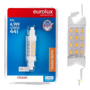 Eurolux 5W Warm White R7S LED Globe – 78mm