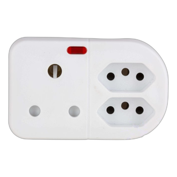 Eurolux Adaptor 3 Way 1x16a 2x16a Za