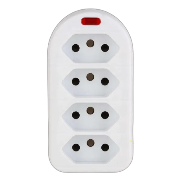 Eurolux Adaptor 4 Way + Light