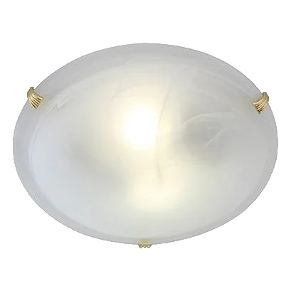 Eurolux C48PB Alabaster Polished Brass Ceiling Light