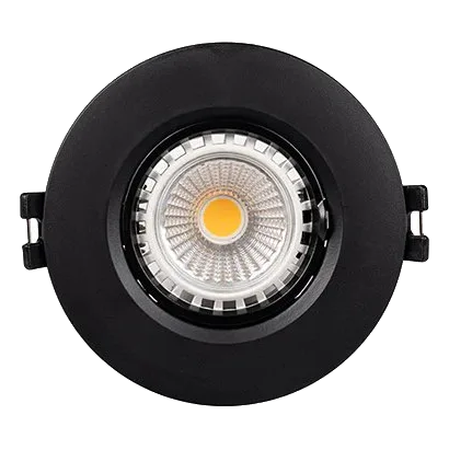 Eurolux D165B Black Fixed Downlight