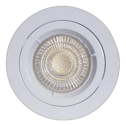Eurolux D18W White 80mm Straight Twist Downlight