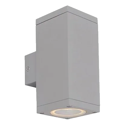 Eurolux O243S Kube Aluminium Up & Down Facing Wall Light