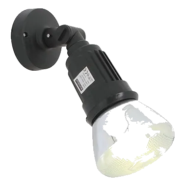Eurolux O29B Black Plastic PAR38 Wall Light