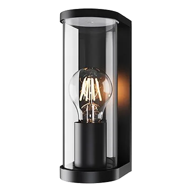 Eurolux O670 Tube Outdoor Black Wall Light