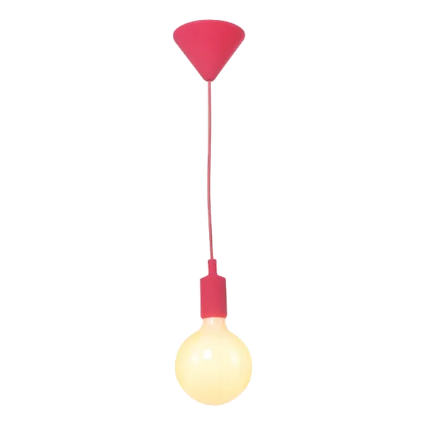 Eurolux Pendant Silicone E27 Susp Rose