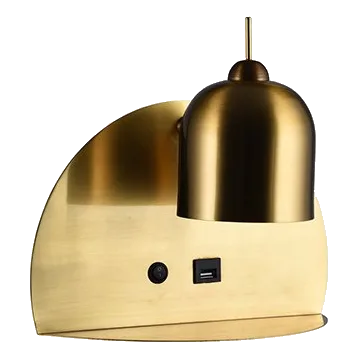 Eurolux W616GD USB Gold Wall Light