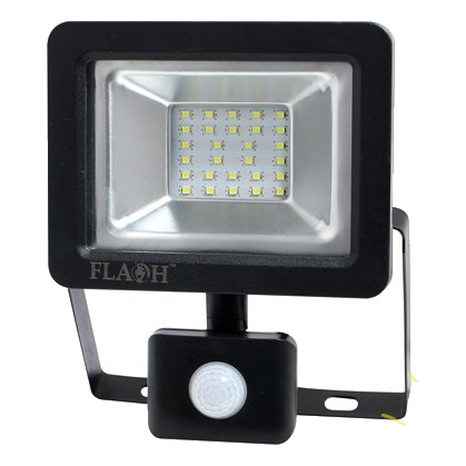 Flash 20W Daylight Led Floodlight + Pir Sensor