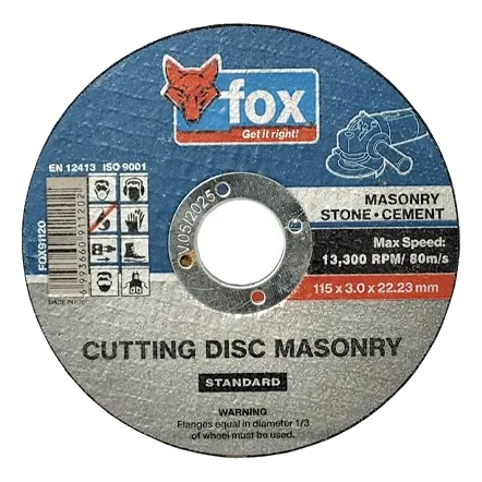 Fox Masonry Blade, 115mmx3mm