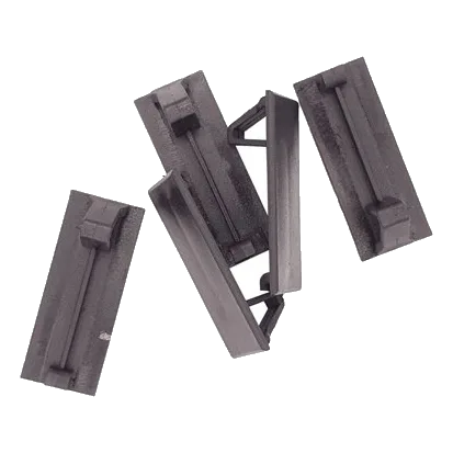 Full Size Black Blank Samite Escutcheon
