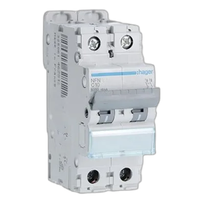 Hager 2 Pole 10kA 50Amp Circuit Breaker