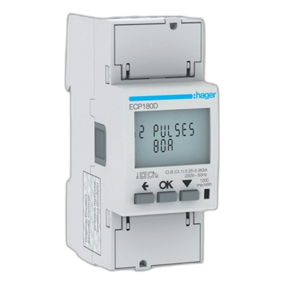 Hager Ecp180D 2 Pole 80Amp Energy Meter