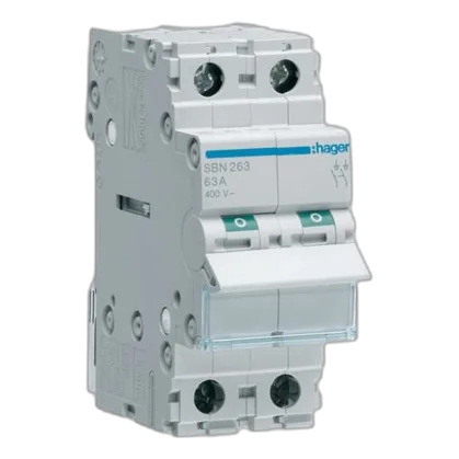 Hager SBN232 2 Pole 32Amp Isolator