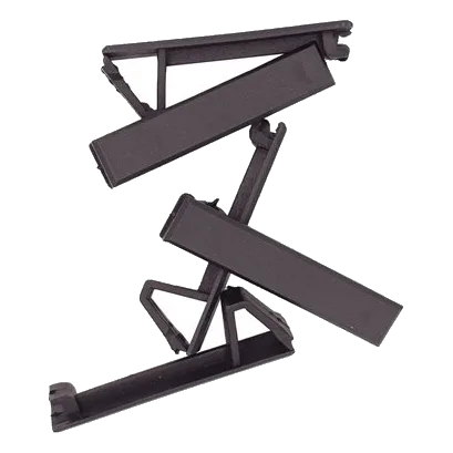 Half Blank Black Samite Escutcheon