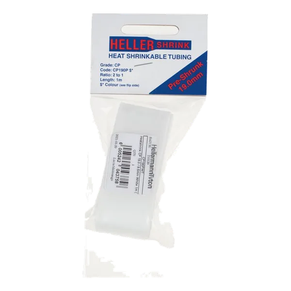 Heatshrink 19.0 MIn Pack 1m White