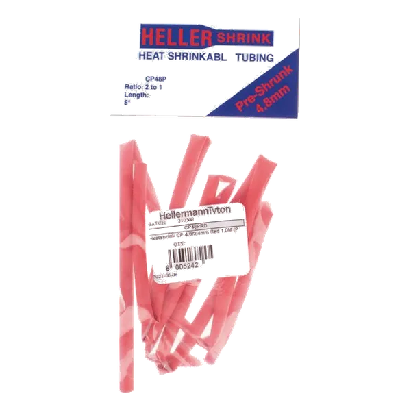 Heatshrink 4.8 MIn Pack 1m Red