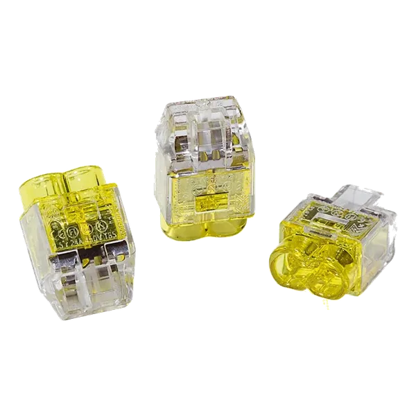 Helacon Connector 2 Way 0.5 to 2.5mm Wire Yellow