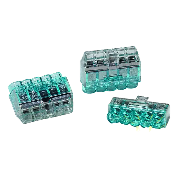 Helacon Connector 5 Way 0.5 to 2.5mm Wire Blue