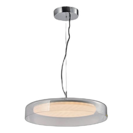 Huayi Kp10883-1S Chrome & Smokey Grey Pendant – 300Mm