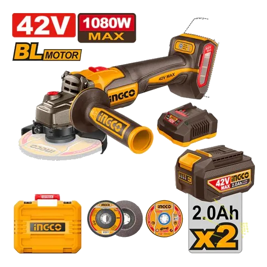 Ingco CAGLI4108112 P42M Angle Grinder Tool Set