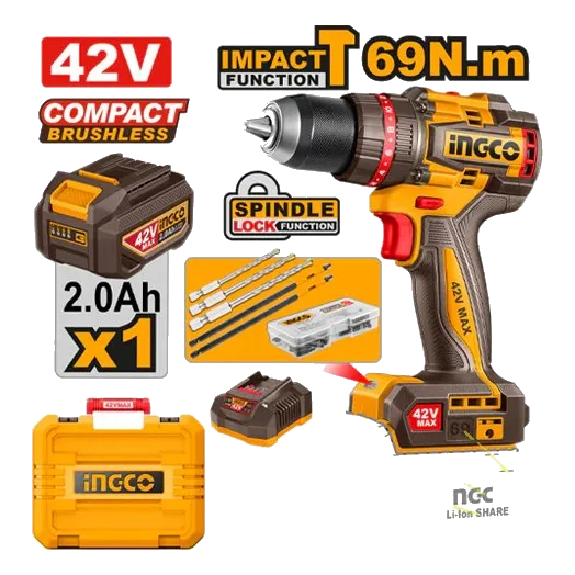 Ingco CIDLI426981 P42M Impact Drill Tool Set