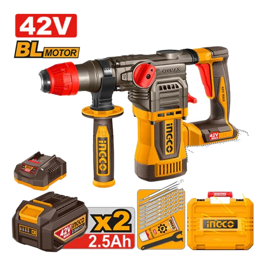 Ingco Crhli422882 P42M Rotary Hammer Drill Set