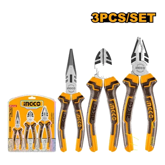 Ingco HKPS08318 3 Piece Pliers Set