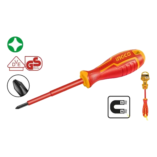 Ingco PH1 X 80mm Insulated Screwdriver