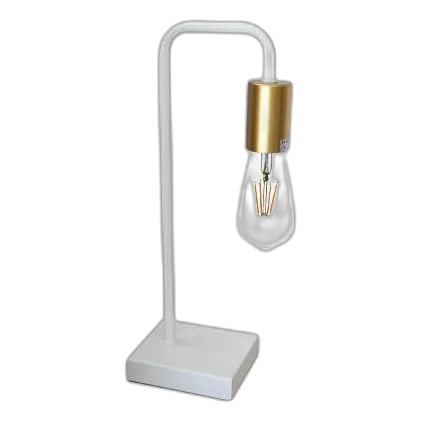 K-Light G-KLT-8105/Wh White & Satin Gold Table Lamp