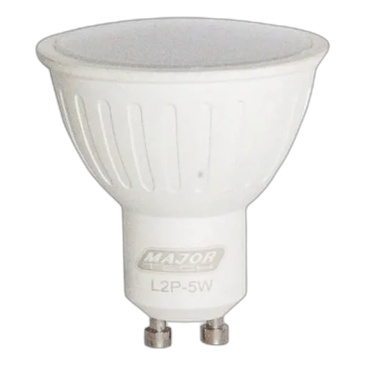 Major Tech – 5W LED GU10 Lamp  Warm White (L2P-5W)