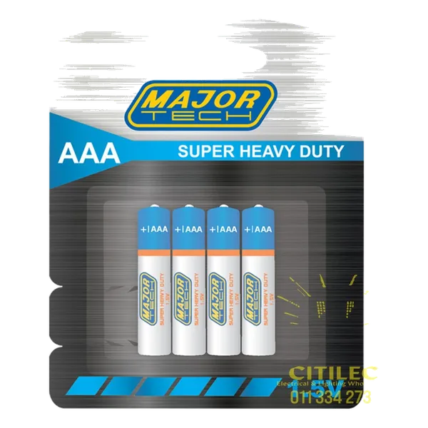 Major Tech – AA Super Heavy Duty Batteries (R6P-BP4G)
