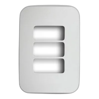 Major-Tech Veti 2X4 3 Lever Cover Plate