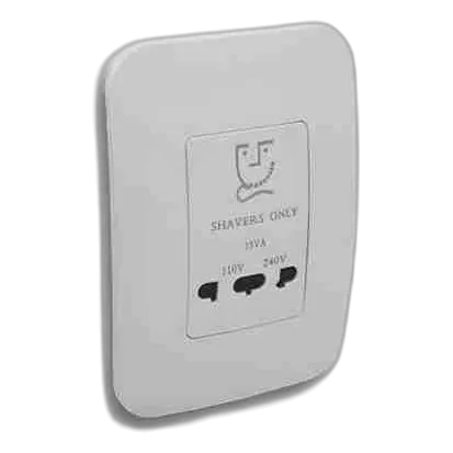 Major-Tech Veti 2X4 Shaver Socket, White
