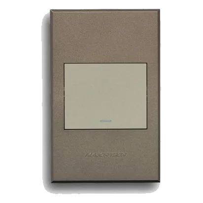 Major-Tech Veti 3 3V111TB 2X4 1 Lever 1 Way Switch, Bronze