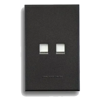 MAJOR-TECH VETI 3 3V135G 2X4 2XCAT6 DATA SOCKET, GRAPHITE