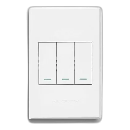 Major-Tech Veti 3 3VW113 2X4 3 Lever 1 Way Switch, White