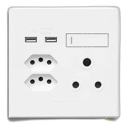 Major-Tech Veti 3 3VW27 4X4 SA+Slimline+USB Socket, White