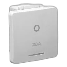 Major-Tech Veti V122DWT 20Amp 2 Pole Switch Module, White