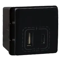 Major-Tech Veti V212BK Type-A&C USB Module, Black