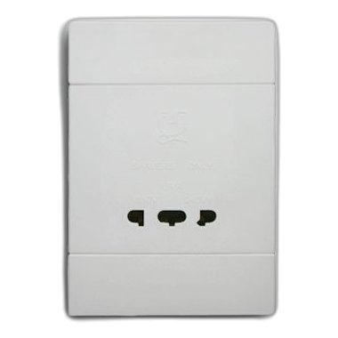 Major-Tech Veti2 2Vw123 2X4 Shaver Socket, White