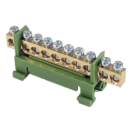 MCE KM13/E-10 10 Way DIN Rail Earth Bar