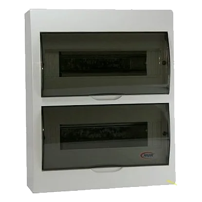 Nur 24 Way PVC Surface Mount DIN Rail DB Board