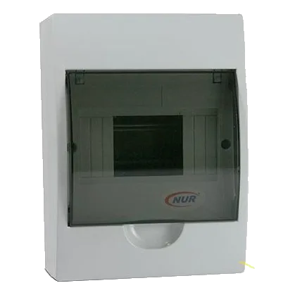 Nur 6 Way PVC Surface Mount DIN Rail DB Board